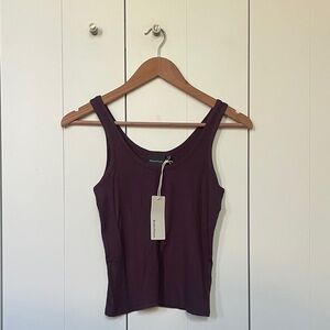 Richer Poorer Ribbed Tank Top - Plum